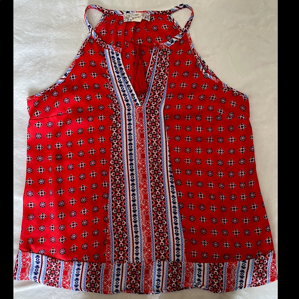 Sleeveless summer top